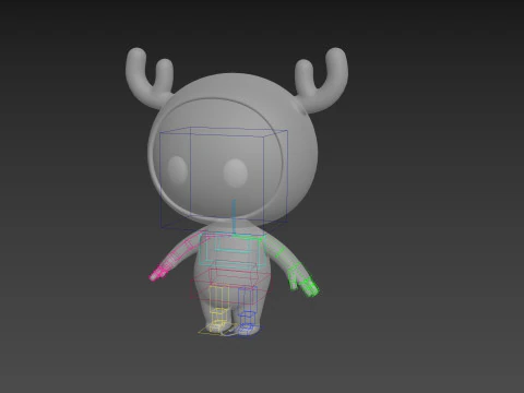 Character250 Rigged Mascot 3D Model