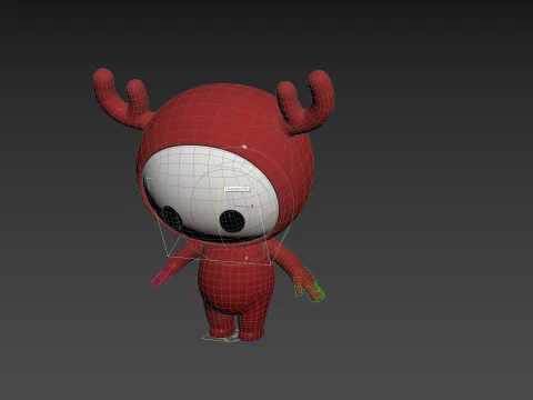 Character250 Rigged Mascot 3D Model
