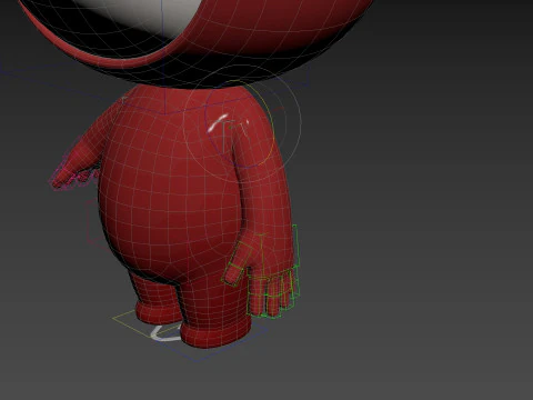 Character250 Rigged Mascot 3D Model