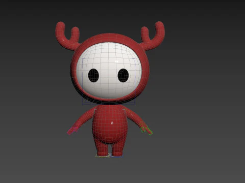 Character250 Rigged Mascot 3D Model