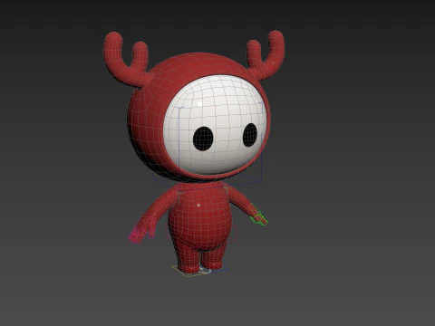 Character250 Rigged Mascot 3D Model