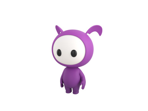 Character251 Rigged Mascot 3D Model