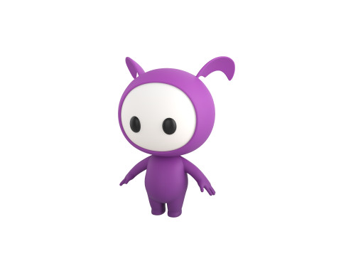 Character251 Rigged Mascot 3D Model