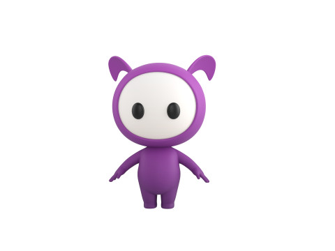 Character251 Rigged Mascot 3D Model