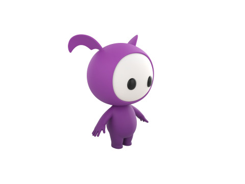 Character251 Rigged Mascot 3D Model