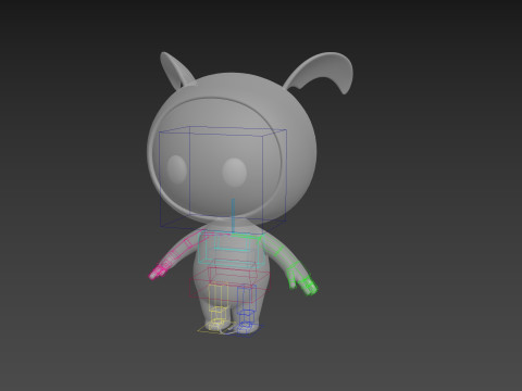 Character251 Rigged Mascot 3D Model