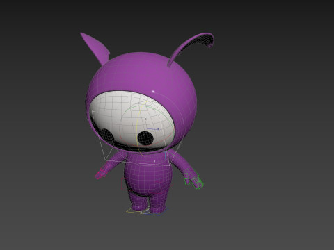 Character251 Rigged Mascot 3D Model