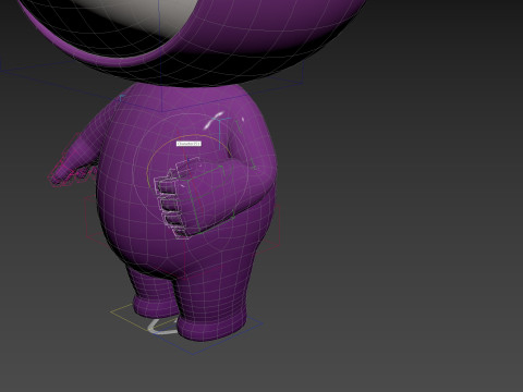 Character251 Rigged Mascot 3D Model