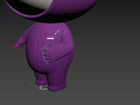 Character251 Rigged Mascot 3D Model