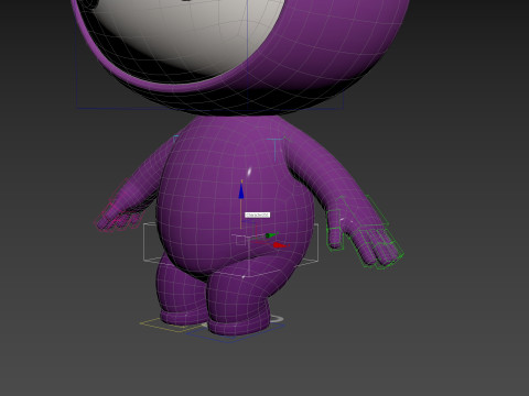 Character251 Rigged Mascot 3D Model