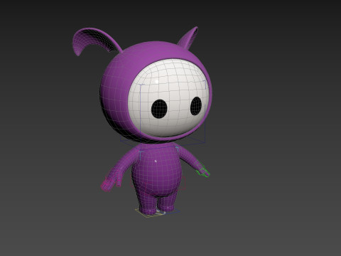 Character251 Rigged Mascot 3D Model