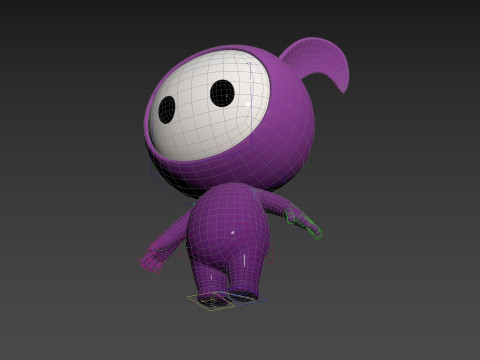 Character251 Rigged Mascot 3D Model