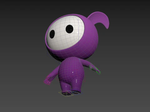 Character251 Rigged Mascot 3D Model