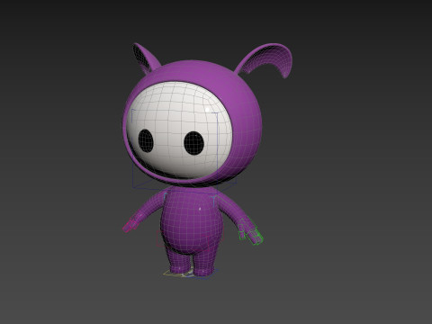 Character251 Rigged Mascot 3D Model