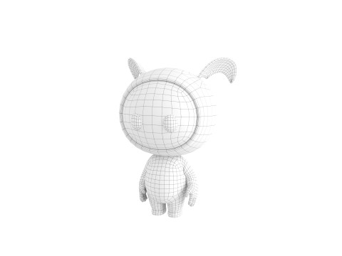 Character251 Rigged Mascot 3D Model