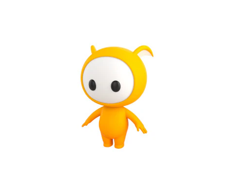 Character250 Rigged Mascot 3D Model