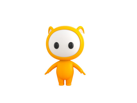 Character250 Rigged Mascot 3D मॉडल