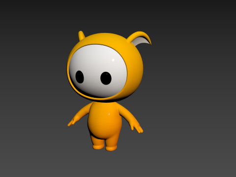 Character250 Rigged Mascot 3D मॉडल