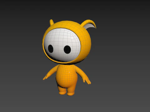Character250 Rigged Mascot 3D Model