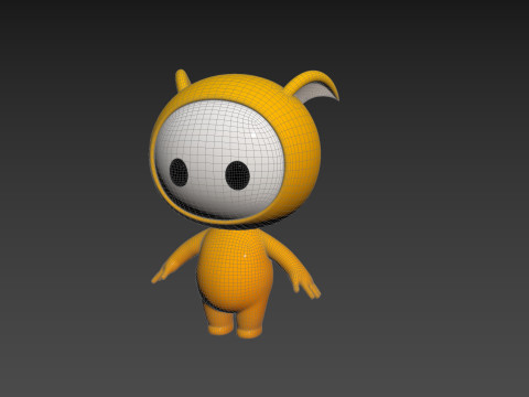 Character250 Rigged Mascot 3D मॉडल