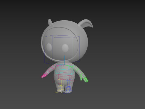 Character250 Rigged Mascot 3D मॉडल