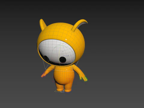 Character250 Rigged Mascot 3D Model