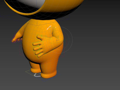 Character250 Rigged Mascot 3D Model