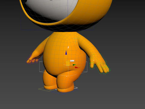 Character250 Rigged Mascot 3D Model