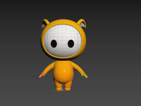 Character250 Rigged Mascot 3D Model