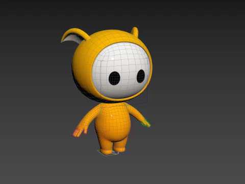 Character250 Rigged Mascot 3D Model