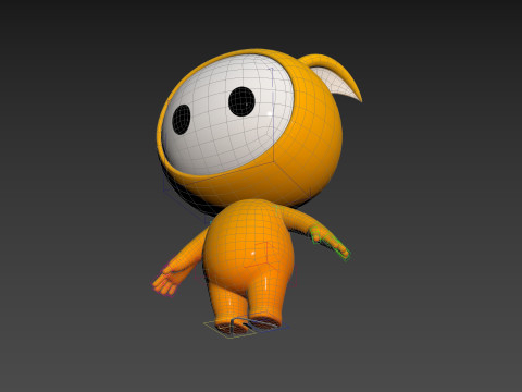 Character250 Rigged Mascot 3D मॉडल