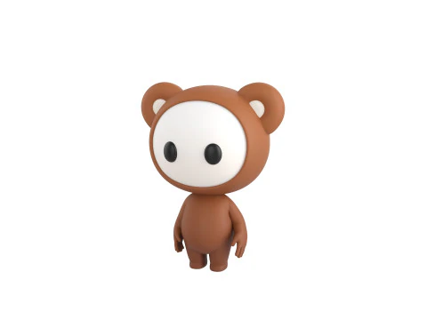 कैरेक्टर253 धांधली शुभंकर 3D मॉडल