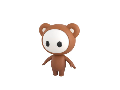 Character253 Rigged Mascot 3D Model