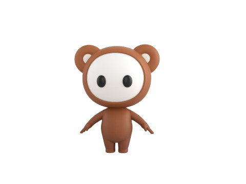 Character253 Rigged Mascot Modello 3D