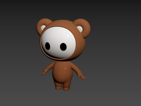 Character253 Rigged Mascot Modello 3D