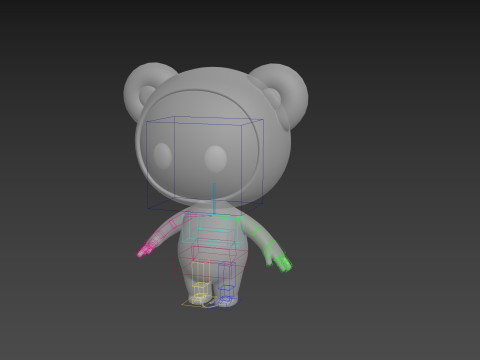 Character253 Rigged Mascot Modello 3D