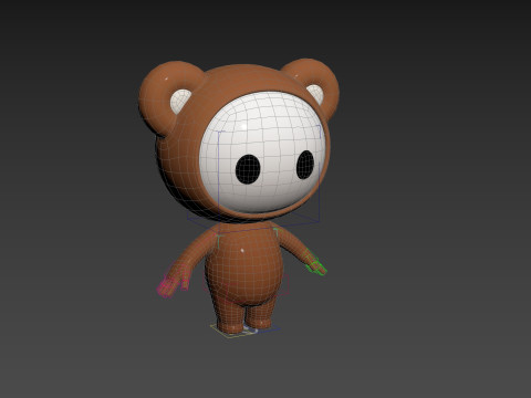 Character253 Rigged Mascot Modello 3D