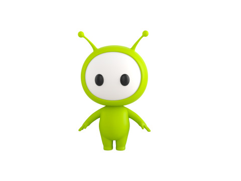 Character254 Rigged Mascot Model 3D