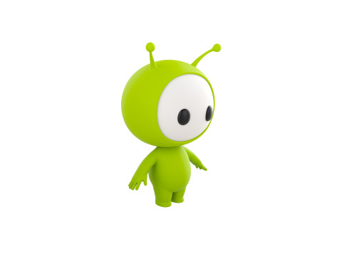 Character254 Rigged Mascot Model 3D