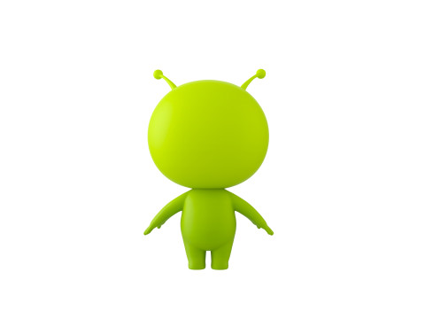 Character254 Rigged Mascot Model 3D