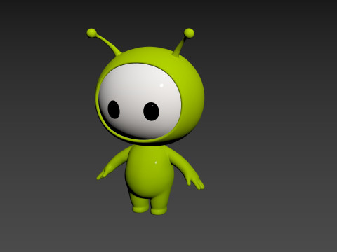 Character254 Rigged Mascot Model 3D