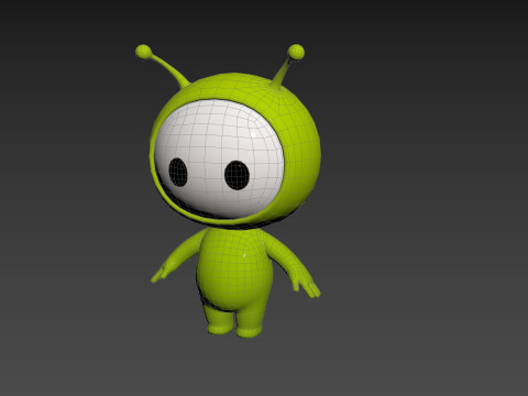 Character254 Rigged Mascot Model 3D