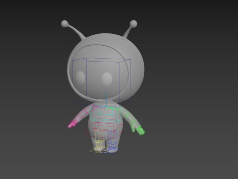 Character254 Rigged Mascot Model 3D