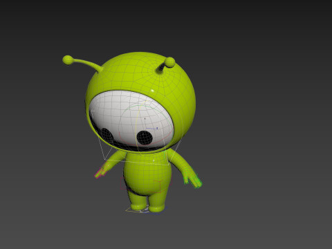 Character254 Rigged Mascot Model 3D
