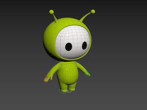Character254 Rigged Mascot Model 3D