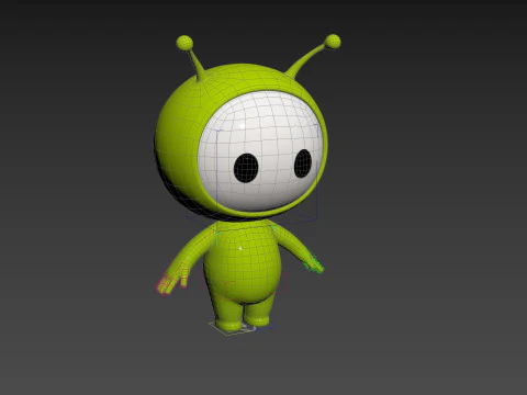 Character254 Rigged Mascot 3D Model