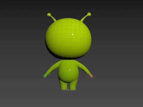 Character254 Rigged Mascot 3D Model