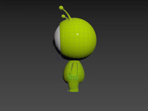 Character254 Rigged Mascot 3D Model