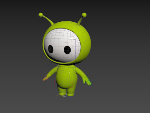 Character254 Rigged Mascot Model 3D