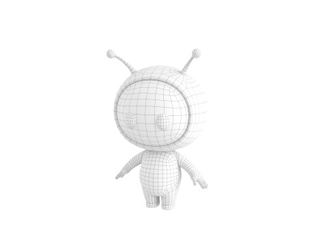 Character254 Rigged Mascot Model 3D